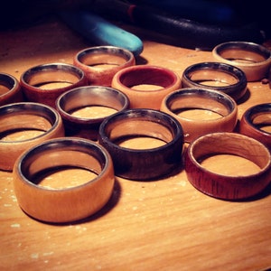 Bentwood ring, maple ring, cedar ring, handmade ring
