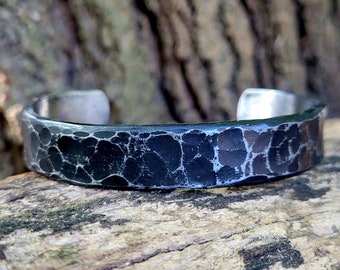 Iron Cuff Bracelet: Viking Oath Ring, 6th Anniversary Gift, Custom Engraved