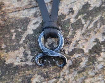 Trollkor Necklace, Iron Troll Cross, Viking Jewelry, Choker, Nordic Pendant, Paganism