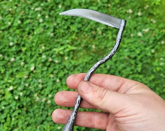 Wax Carving Scythe, Grim Reaper Letter Opener, Santa Muerte Ornamental, Death, Goth, Cultist