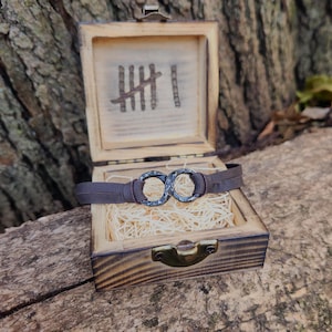 Pulsera de infinito de hierro forjado a mano - Regalo personalizado para su sexto aniversario - Fabricada por herreros - Joyería única y artesanal