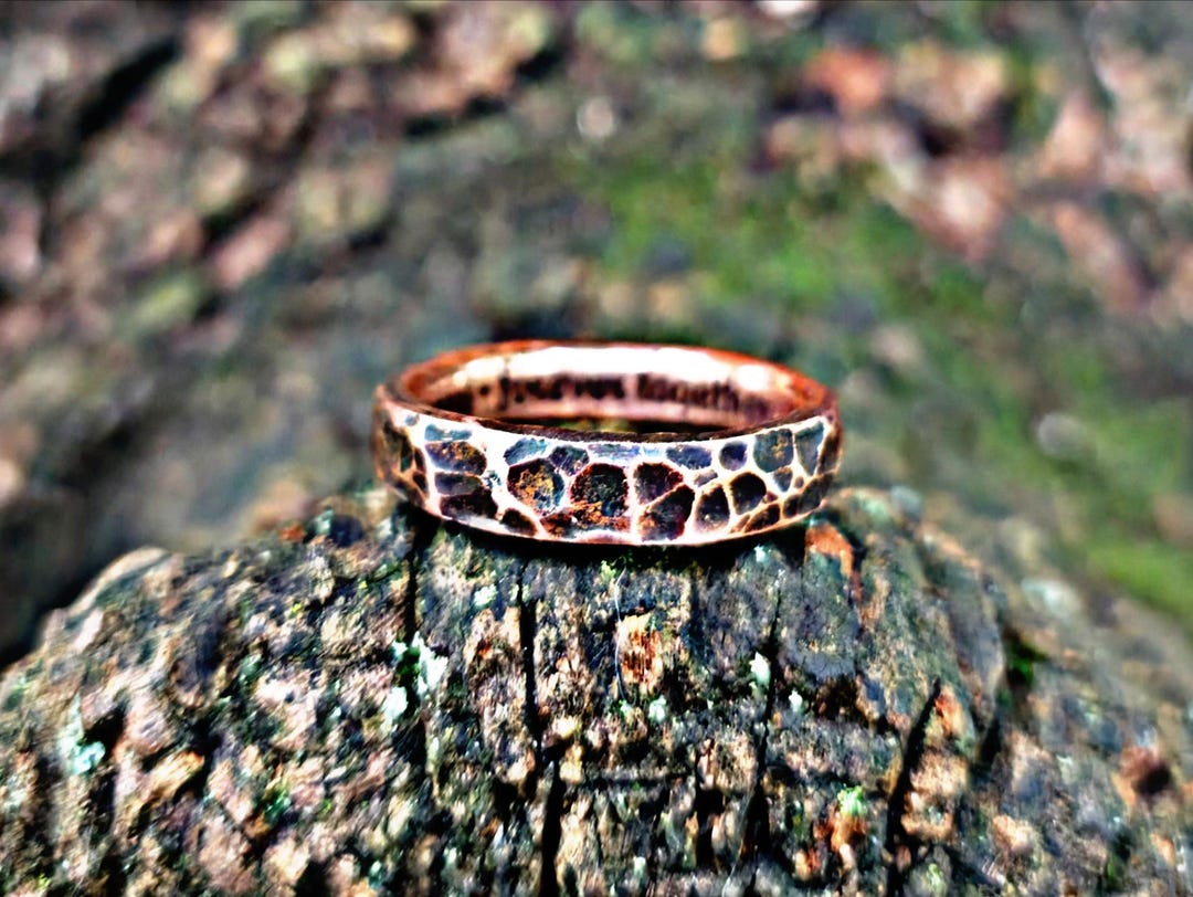 Handcrafted Copper Ring: Custom Engraved Minimalist Band - Etsy