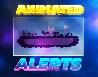 Fire Animated Twitch Alerts New Cheer Alert New Follower Etsy