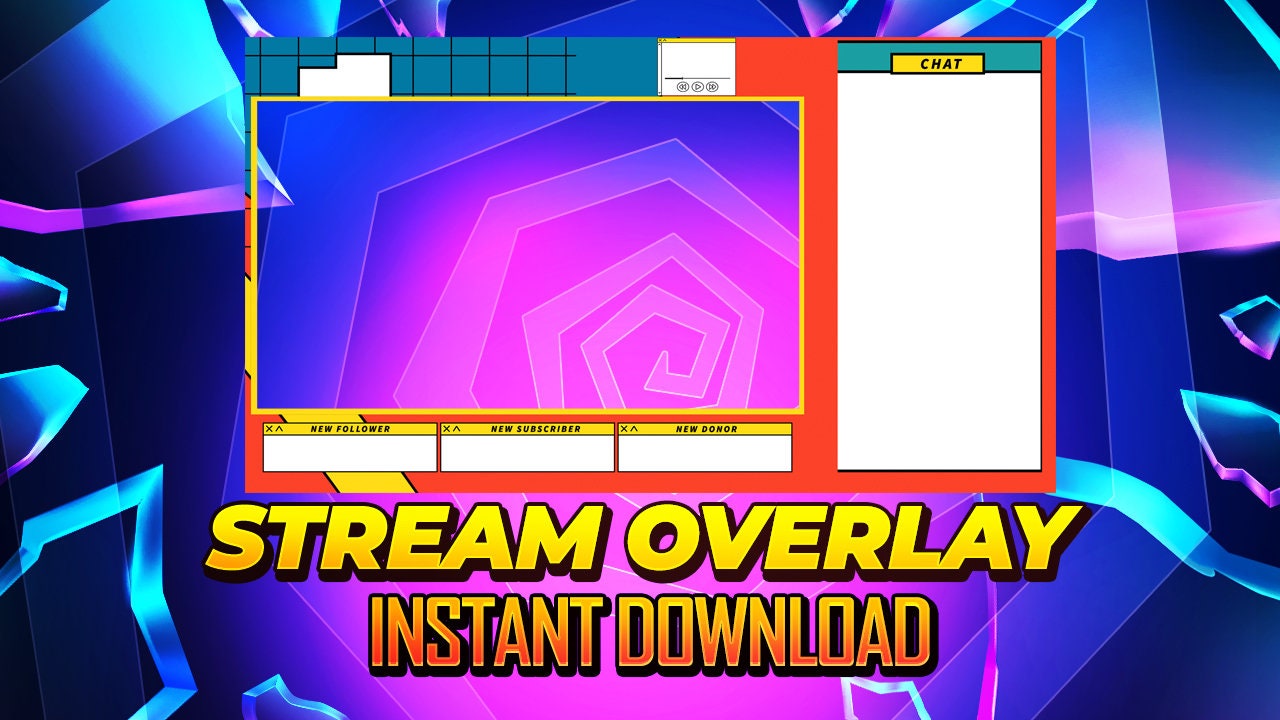 Twitch windows overlay twitch theme windows 95 overlays | Etsy