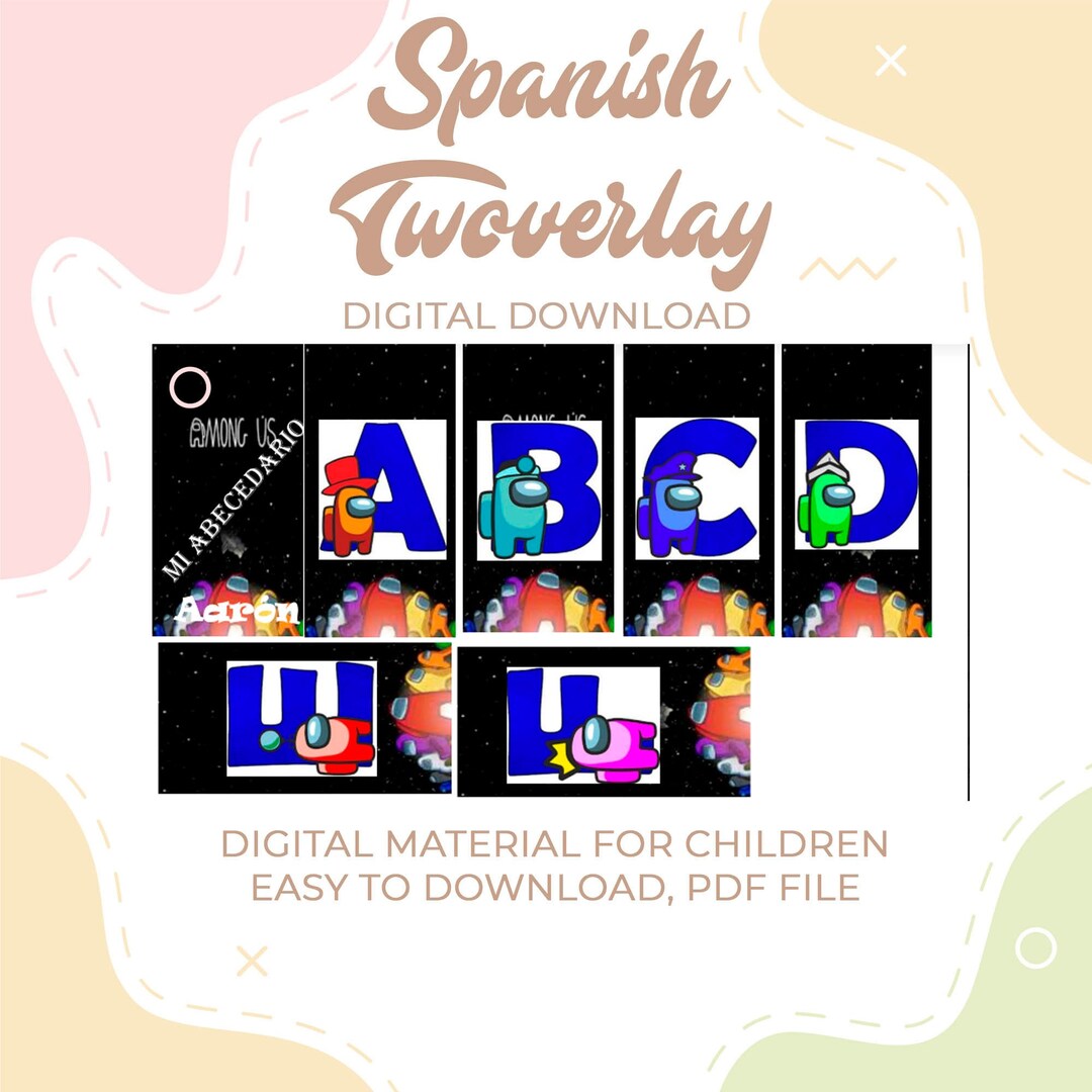 Printable Alphabet Flash Cards Spanish Abcedario Español Etsy