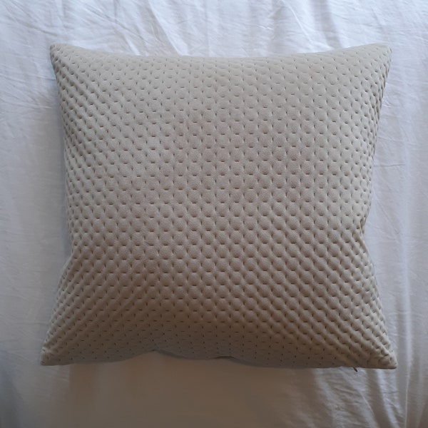 H&M Home Light Beige/Sand/Dark Ecru Velvet Cushion Cover 50x50cm