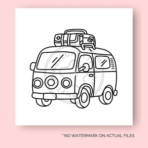 Cute Retro Coloring Pages Nostalgic Coloring Pages Simple and Easy Coloring Sheets for Kids and Adults Instant Download Printable PDF File image 3