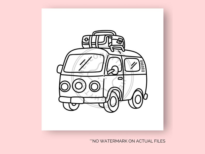 Cute Retro Coloring Pages Nostalgic Coloring Pages Simple and Easy Coloring Sheets for Kids and Adults Instant Download Printable PDF File image 3