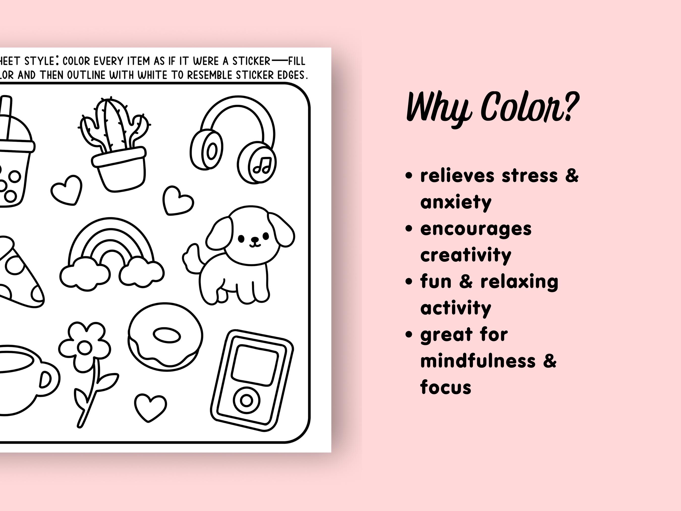 Coloring Challenge Page Coloring Practice Sheets for Adults Coloring ...