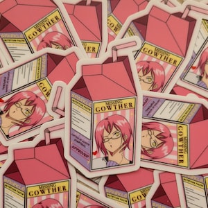 Gowther Milk Carton | Seven Deadly Sins Inspired Vinyl Sticker