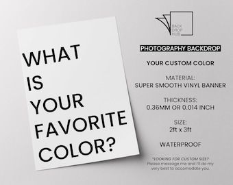 Custom Color or Image Backdrop, Personalized Photo Backdrop, Product Lay Flat Background, Food Photography Backdrop, Photography Tabletop