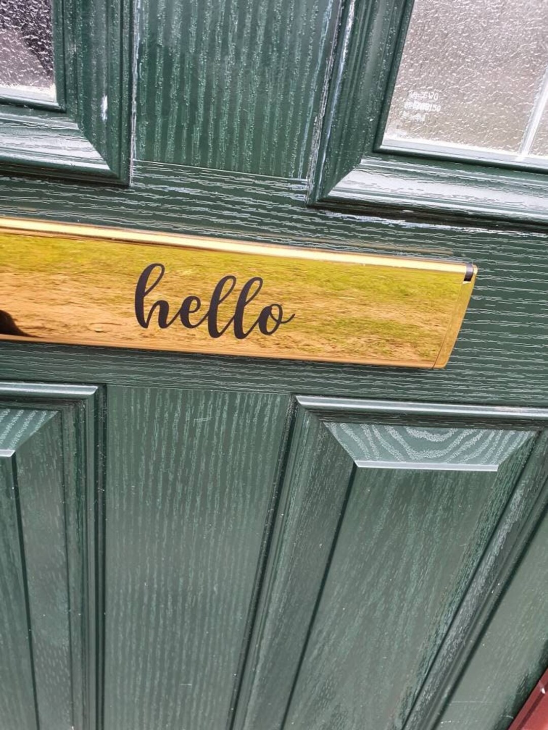 Letter Box Decal,front Door Sticker, Hello Decal, Hello Vinyl, Hello