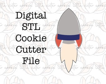 STL FILE ONLY Rocket emporte-pièce