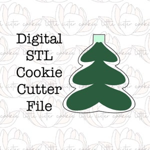 STL FILE ONLY Tree ornament Christmas cookie cutter