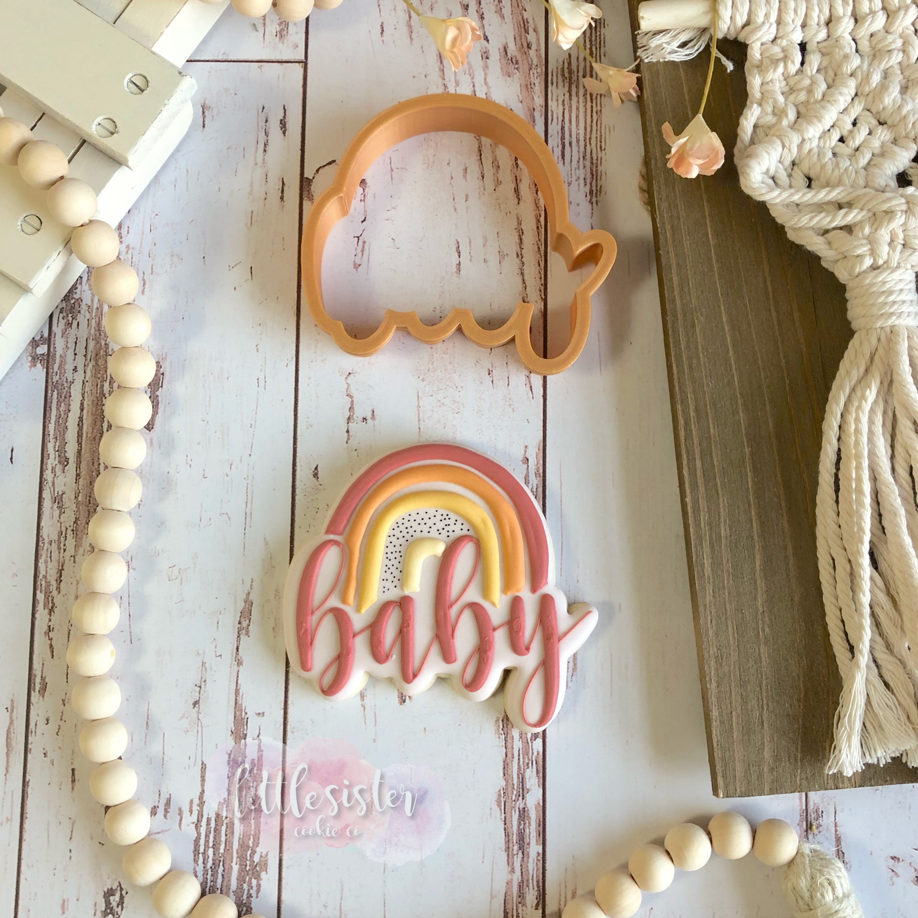 Baby rainbow cookie cutter / rainbow cookie cutter / boho Etsy