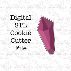 STL FILE ONLY Crystal Cookie Cutter