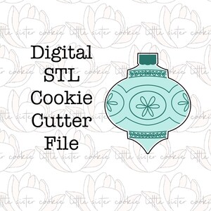 STL FILE ONLY Vintage Ornament #12