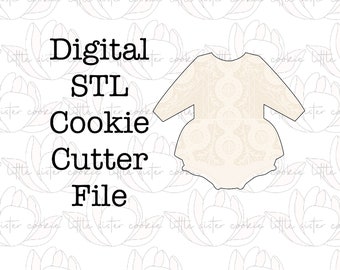 STL FILE ONLY Boho payton onesie cookie cutter