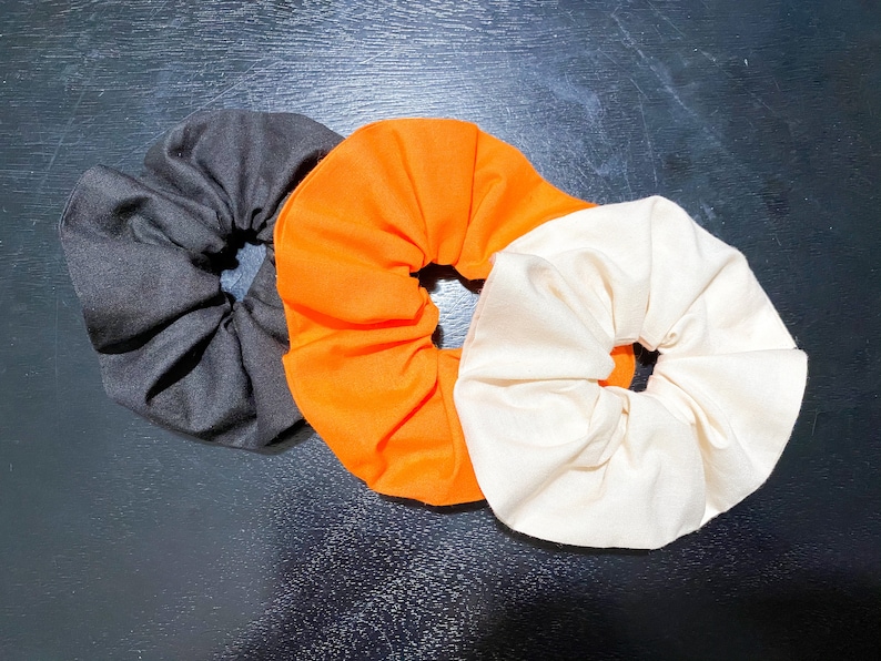 Solid Halloween Colored Scrunchies