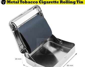 Metal Automatic Cigarette Tobacco Roller Roll Rolling Machine Box Case Maker Tin Cigarette Roller Smoke Gift Xmas Christmas