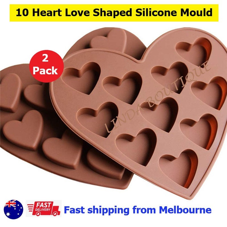 Silicone Love Heart Chocolate Candy Mould Gummy Ice Jelly Mold Tray Decor DIY Silicone Love Heart Chocolate Candy Mould Gummy Ice Jelly Mold Tray Decor DIY
