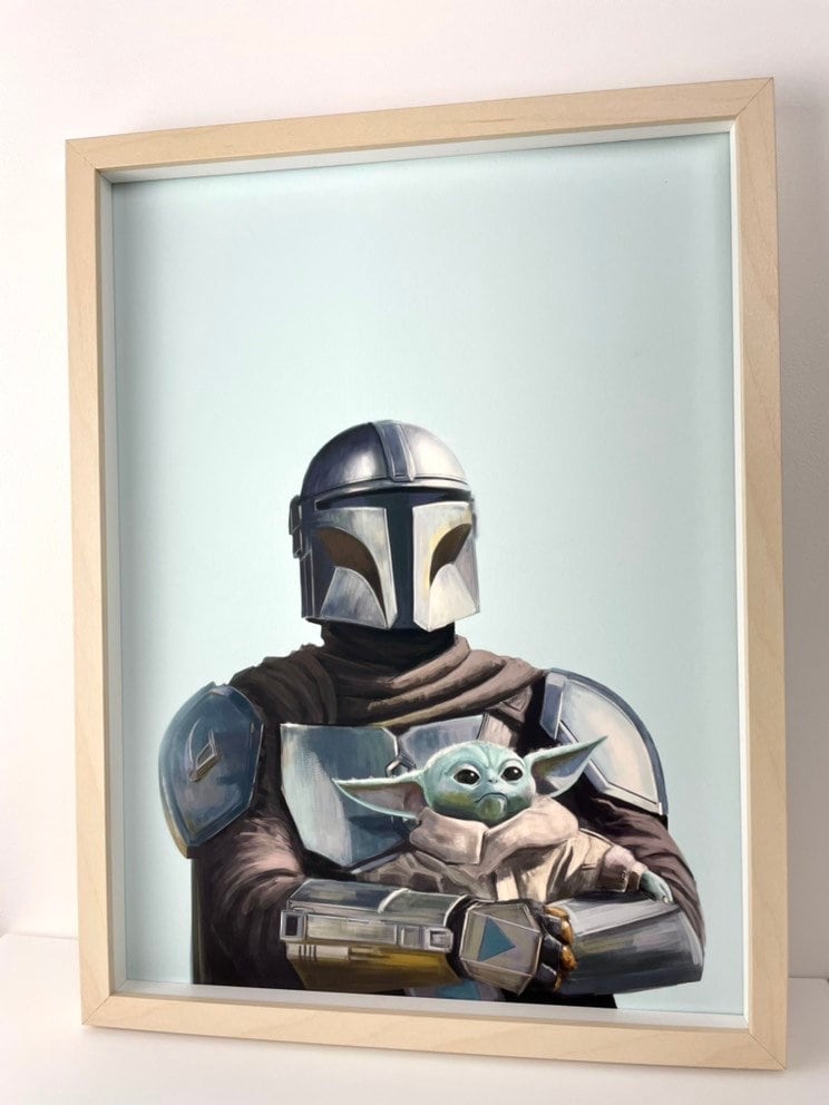 スターウォーズ ヨーダ 版画 額装済 STAR WARS マンダロリアン スターウォーズ ヨーダ 版画 額装済 STAR WARS マンダロリアン Amazon