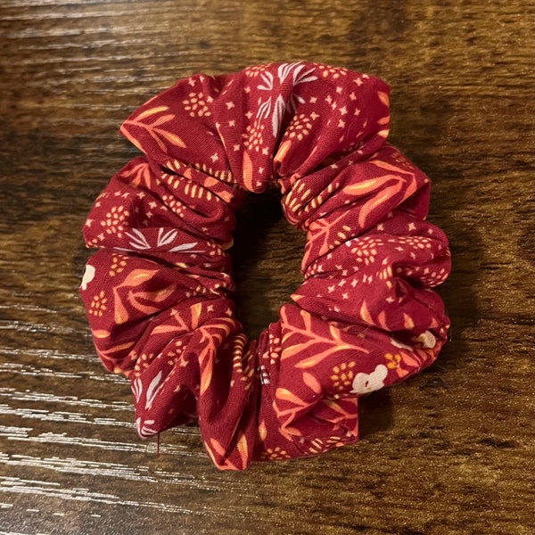 Burgundy Scrunchie