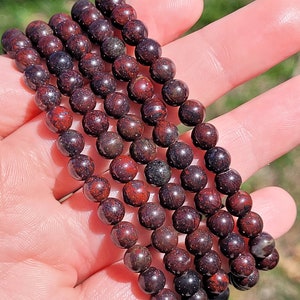 6mm Brecciated Red Jasper Handmade Bracelet: Vitality, Focus, & Grounding