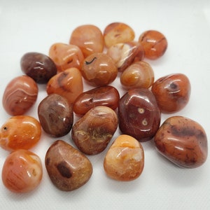 Banded Carnelian Tumbled Stones