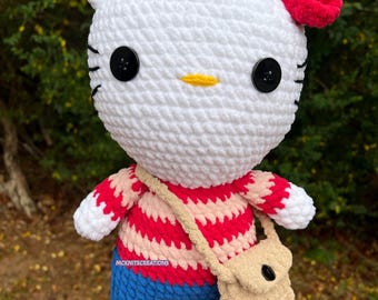 Kitty Crochet Plusie Amigurumi,Handmade Gifts,Crochet Gifts for her.