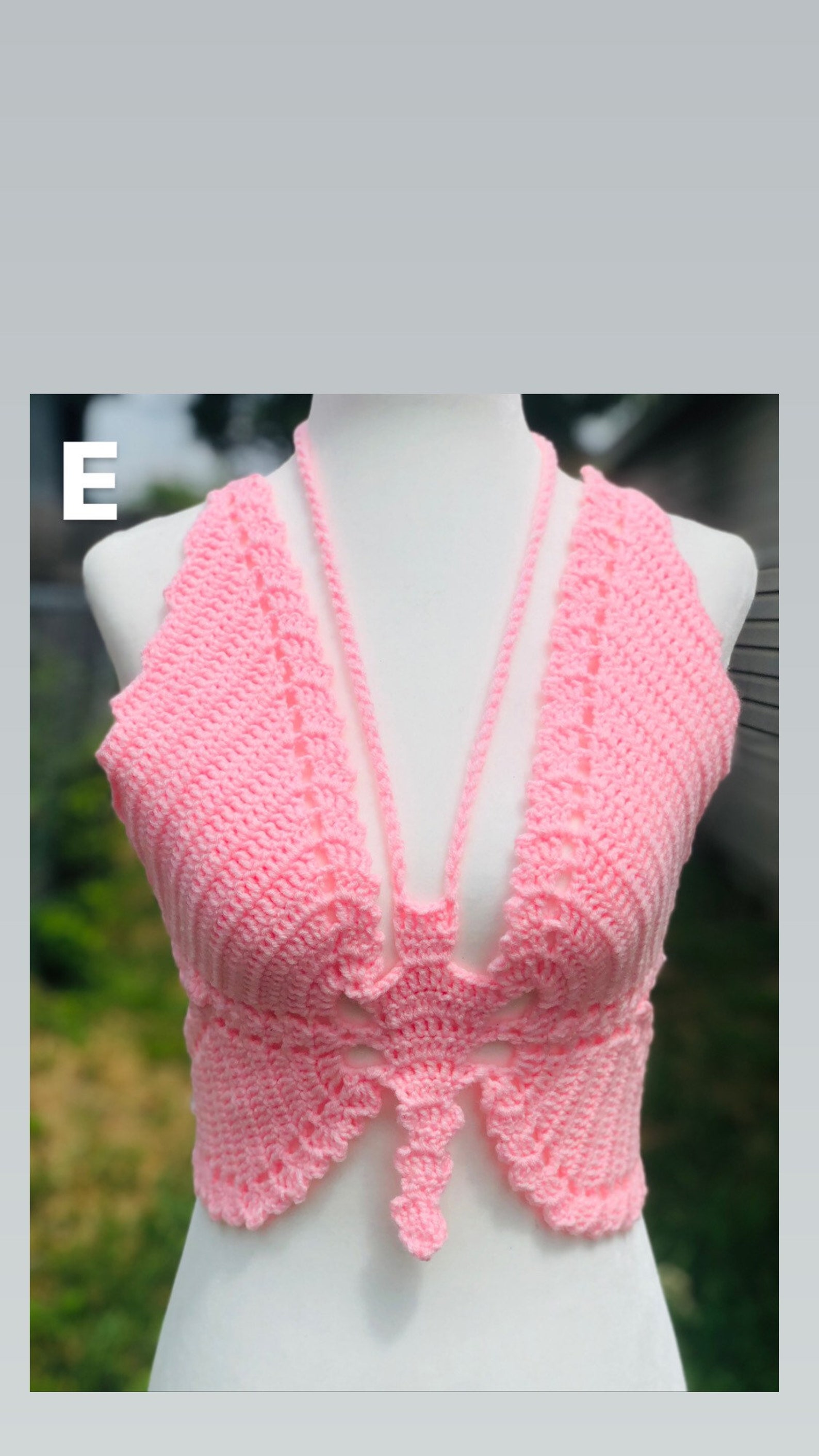 Butterfly Crochet Top | Etsy
