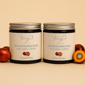Palm Kernel Oil Bundle – 100% Natural – Body & Hair Care – Handmade – 2 or 3 Jars of 250 ml