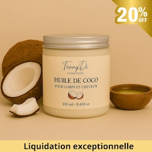 Virgin Coconut Oil 100% Pure – Skin & Hair Hydration – Cold-Pressed – Natural Handmade Care – From Ivory Coast