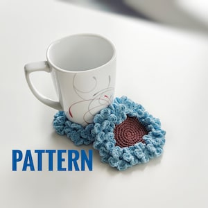 Crochet Violet coaster pattern, Flower crochet pattern, do it yourself for home decor, Beginner crochet, Easy crochet tutorial