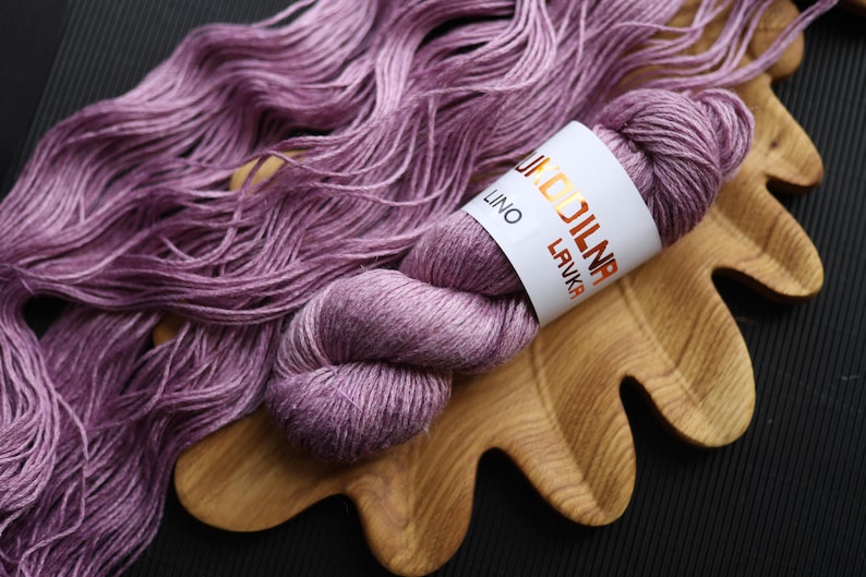 Thick Linen Yarn 100g / 250m – Hand-Dyed | Perfect for Summer Knits | Sustainable Fiber for Breathable Crochet and Knitting Projects
