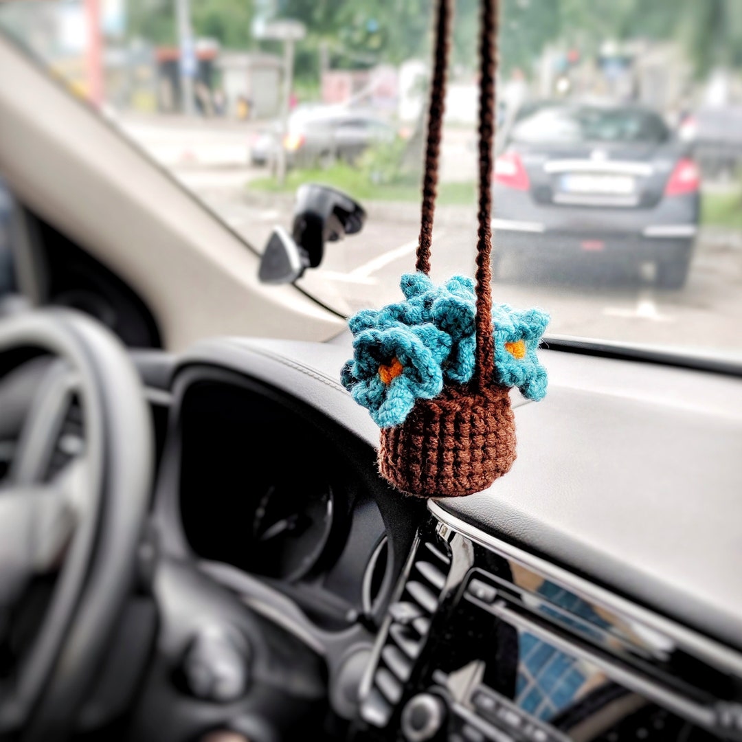 Flower Bouquet Car Accessories Cute Flower Car Decoration for Etsy