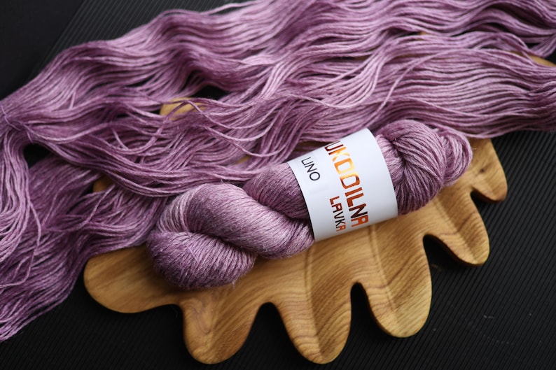 Thick Linen Yarn 100g / 250m – Hand-Dyed | Perfect for Summer Knits | Sustainable Fiber for Breathable Crochet and Knitting Projects