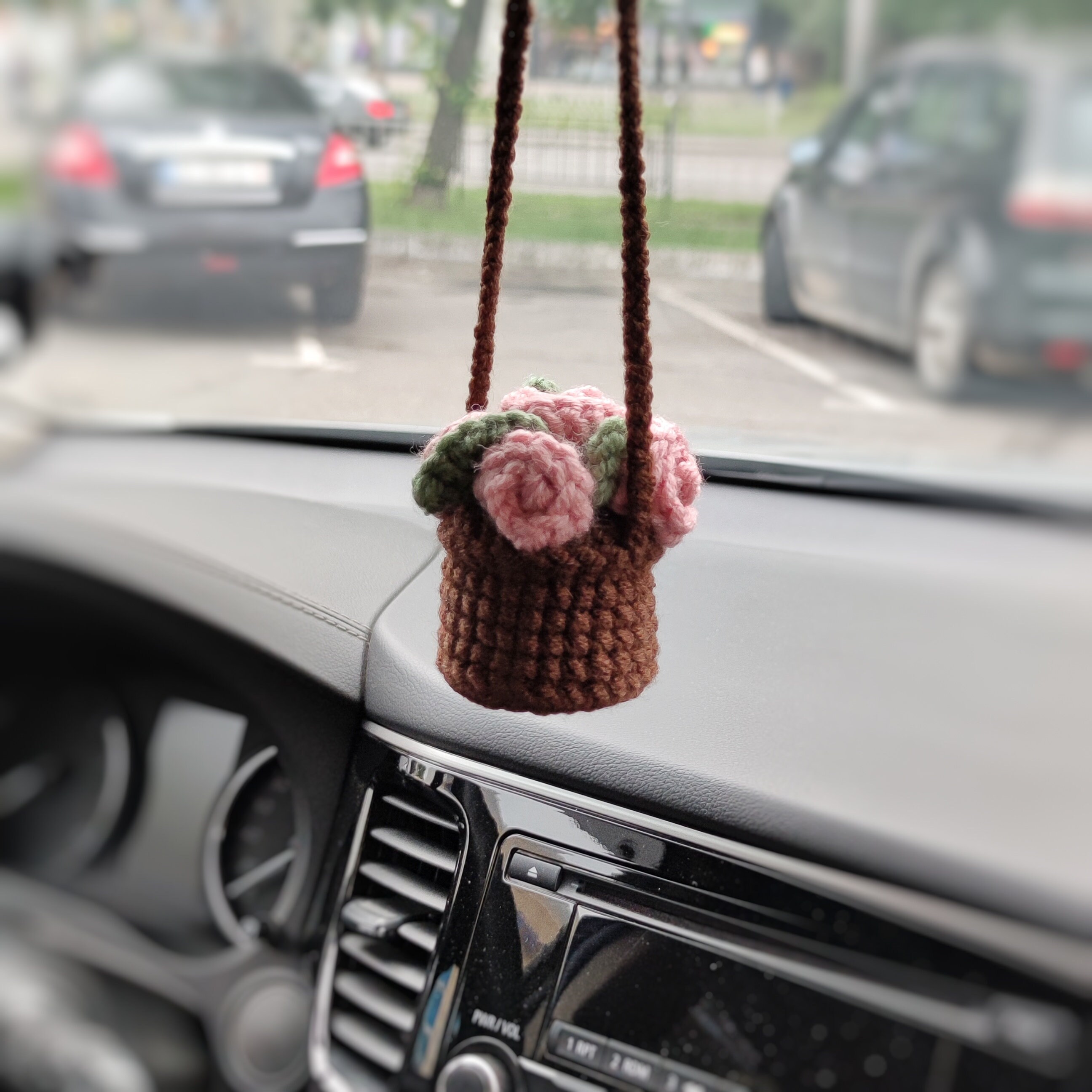 Cute Car Accessory Flower Rear View Mirror Accessory Girly Etsy UK