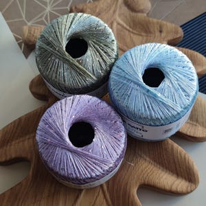 Lana Gatto Paillettes, sequin yarn, sparkle yarn, Shimmering yarn, shiny yarn, Decorative tiny sequins for knitting, accessory yarn for trim