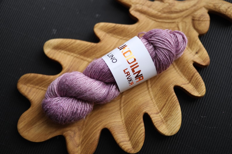 Thick Linen Yarn 100g / 250m – Hand-Dyed | Perfect for Summer Knits | Sustainable Fiber for Breathable Crochet and Knitting Projects
