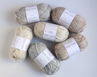 Peer Gynt Tweed Sandnes Garn, Norwegian wool yarn, 50g-91m