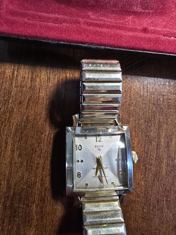 Vintage Elgin Shockmaster Rectangular Watch | Ori… - image 4