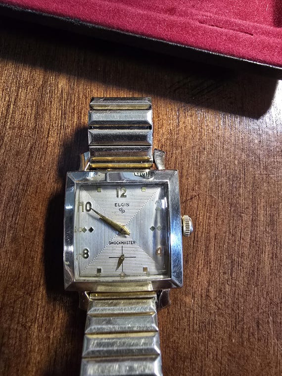 Vintage Elgin Shockmaster Rectangular Watch | Ori… - image 5
