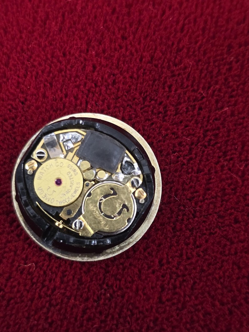 Vintage Omega De Ville Quartz Movement Swiss Working Original Watch Part Bild 5