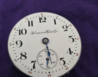 Hampden Pocket Watch Movement 17 Jewels | Canton Ohio c.1900 | Historic Piece