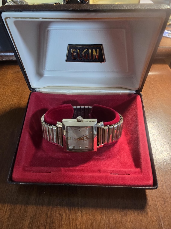 Vintage Elgin Shockmaster Rectangular Watch | Ori… - image 1