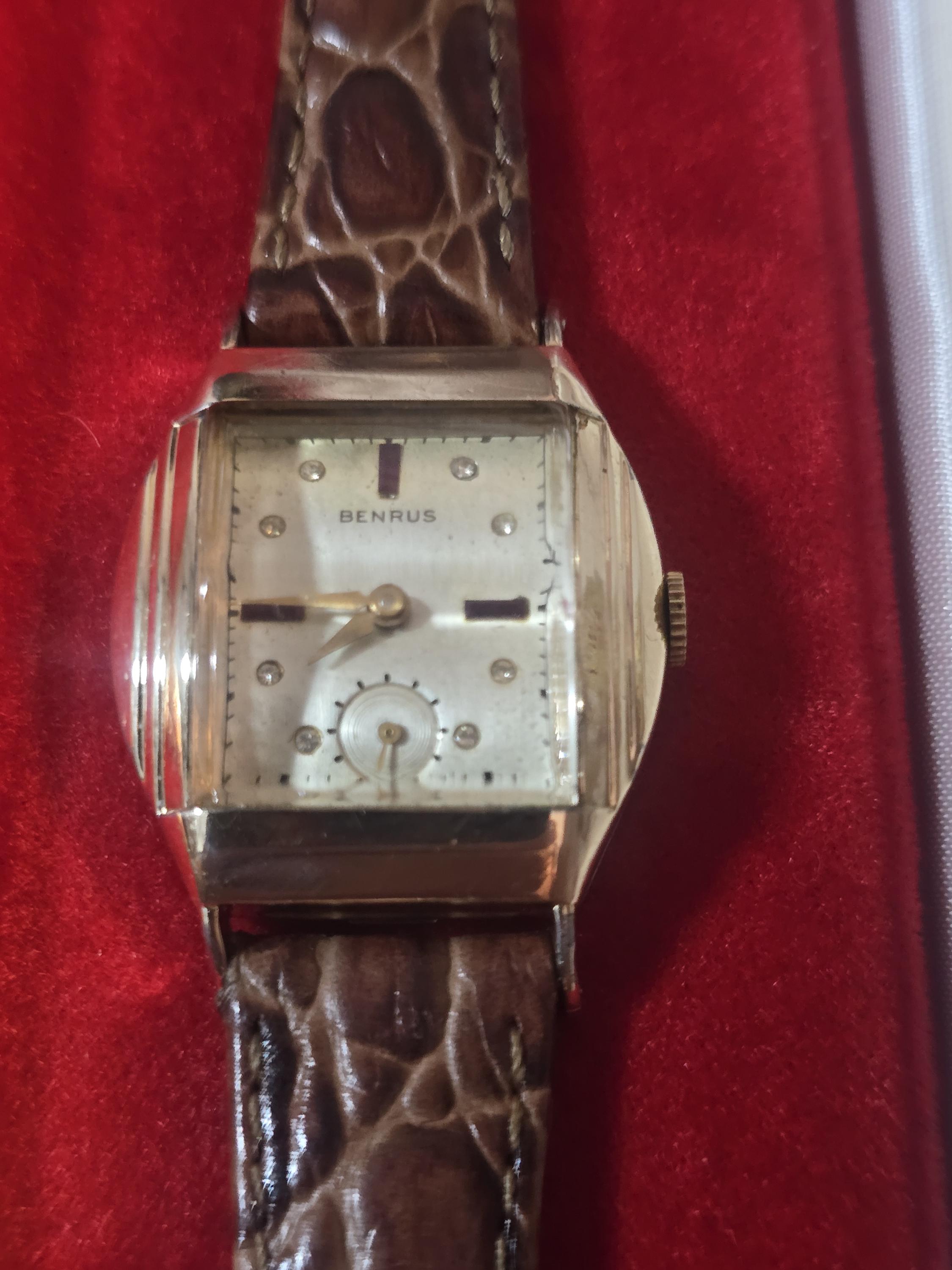Montre Art Déco Standex Plaqué Or - Boîtier Acier Mécanique Manuel - Vintage Occasion