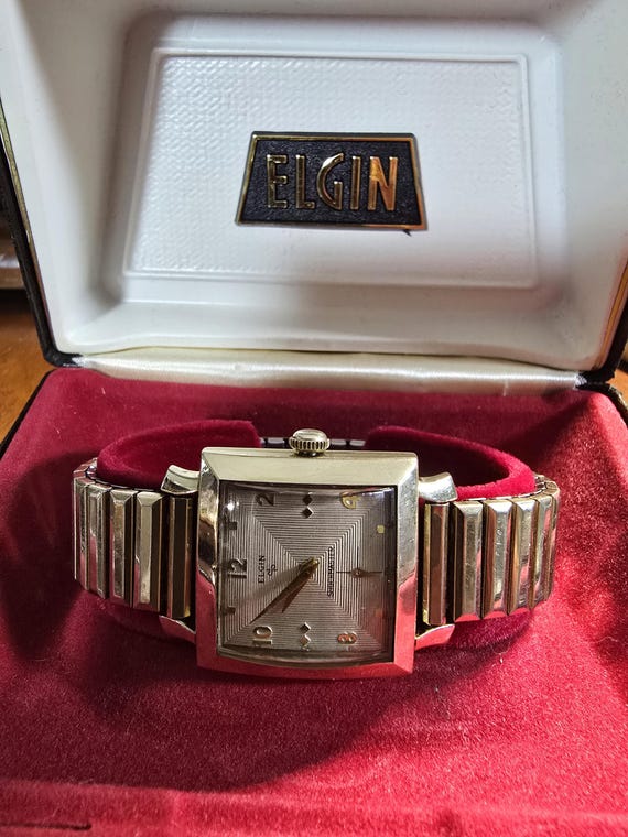Vintage Elgin Shockmaster Rectangular Watch | Ori… - image 15