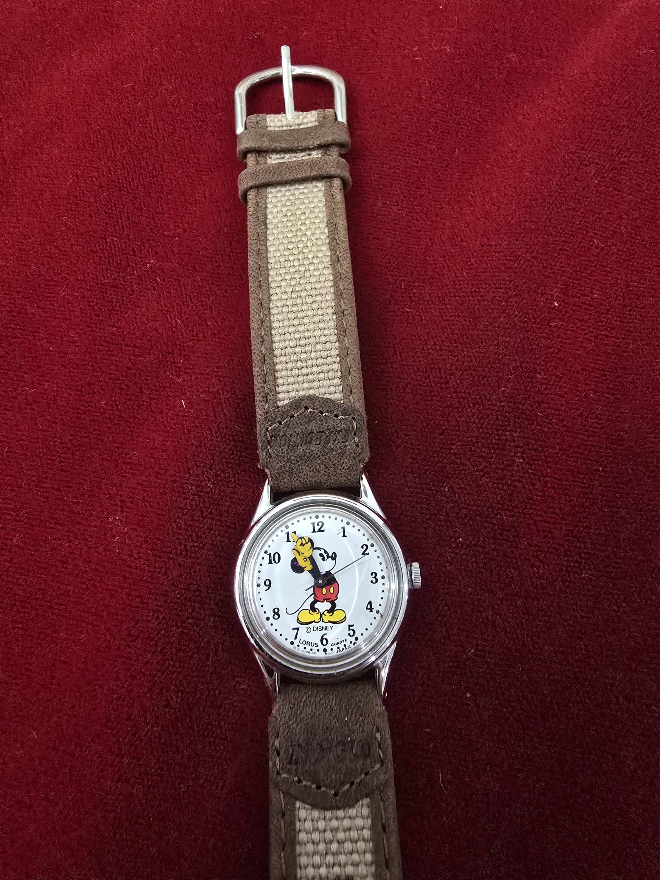 VTG Bradley Time Disney Mickey Mouse Watch 24mm - New Battery -Extra New Band Photos by ‎ميكي للساعات باله نوادر‎ (@ali_mickey92) · May 8  main image 2