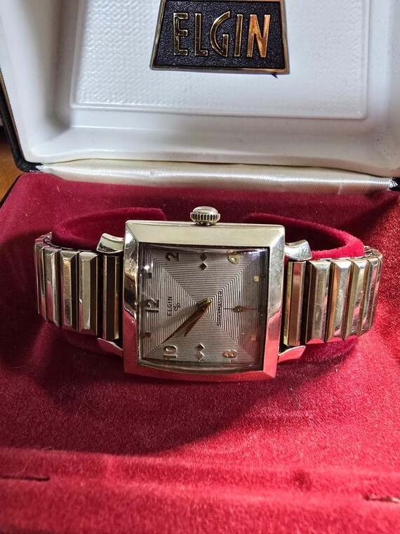 Vintage Elgin Shockmaster Rectangular Watch | Ori… - image 14